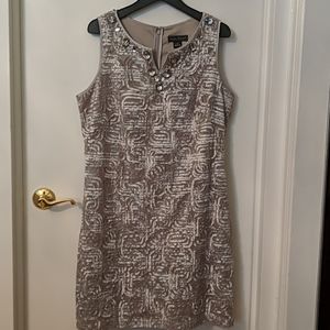 Jessica Howard Silver Dress